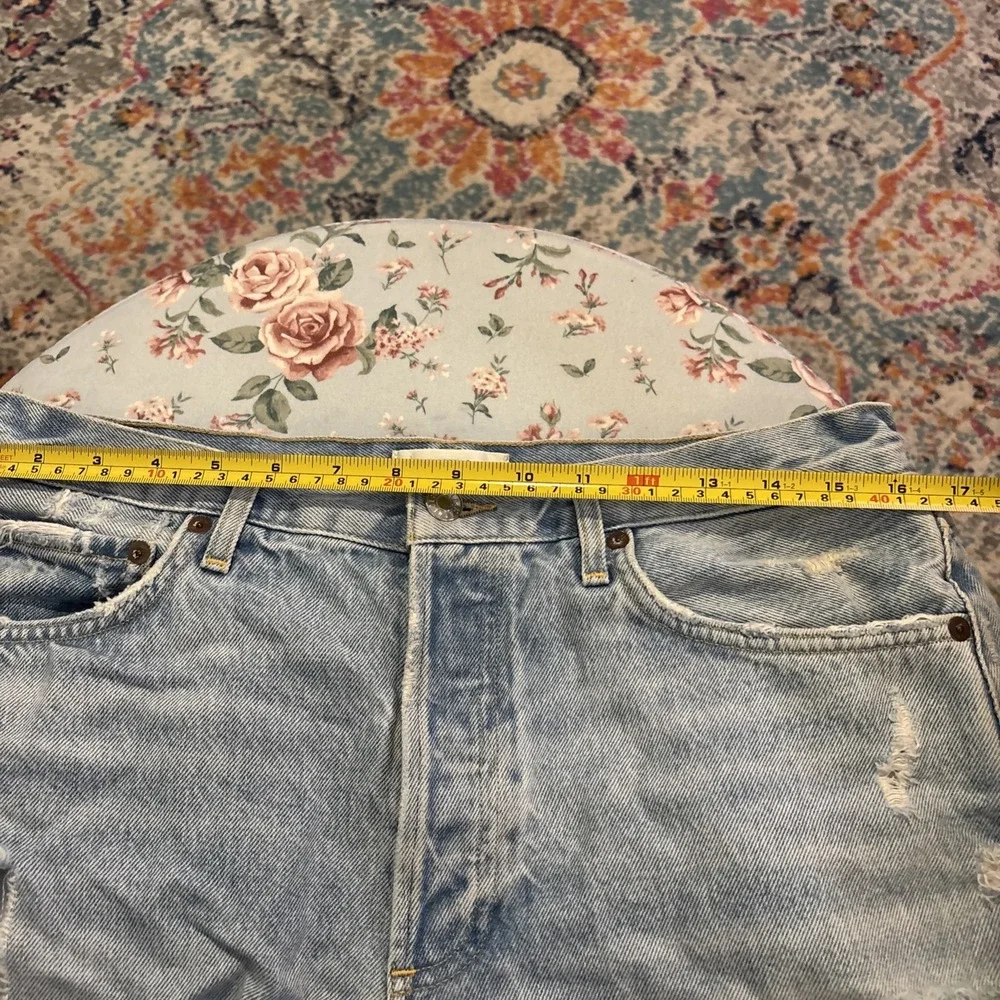 AGOLDE Parker Vintage Cut Off Shorts Distressed Light Wash‎ Denim Size 29